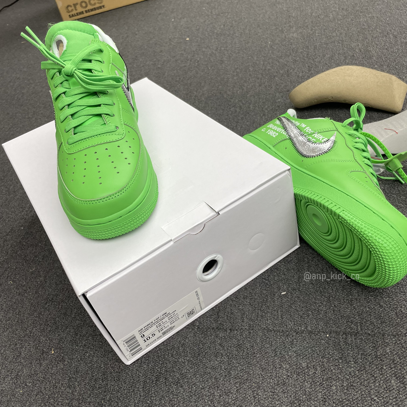 Off White Nike Air Force 1 Low Light Green (12) - newkick.app